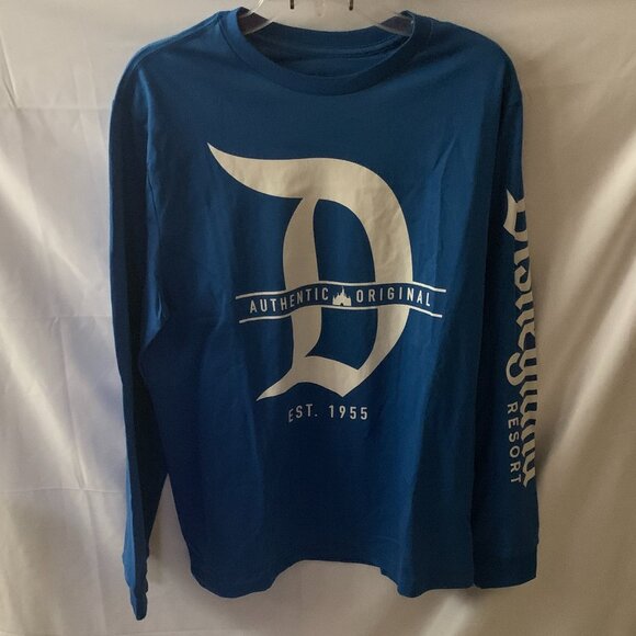 DISNEYLAND RESORT Authentic Original Long Sleeve Tee in Navy Sz MEDIUM - Picture 1 of 4